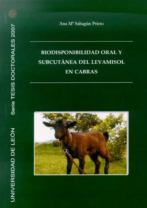 Biodisponibilidad Oral y Subcutanea del Levamisol en Cabras. (Seri