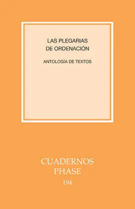 Plegarias de Ordenacion, las