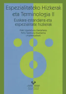 Espezialitate Hizkerak Eta Terminologia Ii