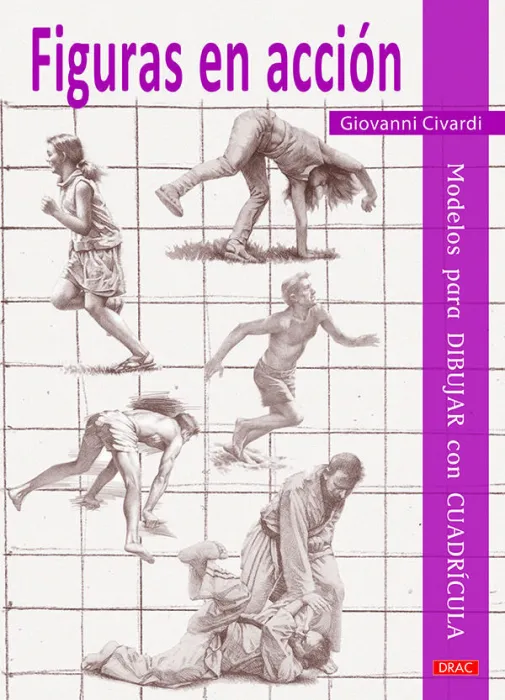 Figuras en Acción. Modelos para Dibujar con Cuadrícula