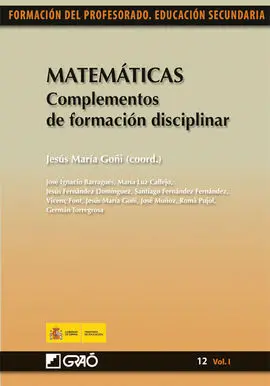 Matematicas 12 (Vol. i) Complementos de Formacion D