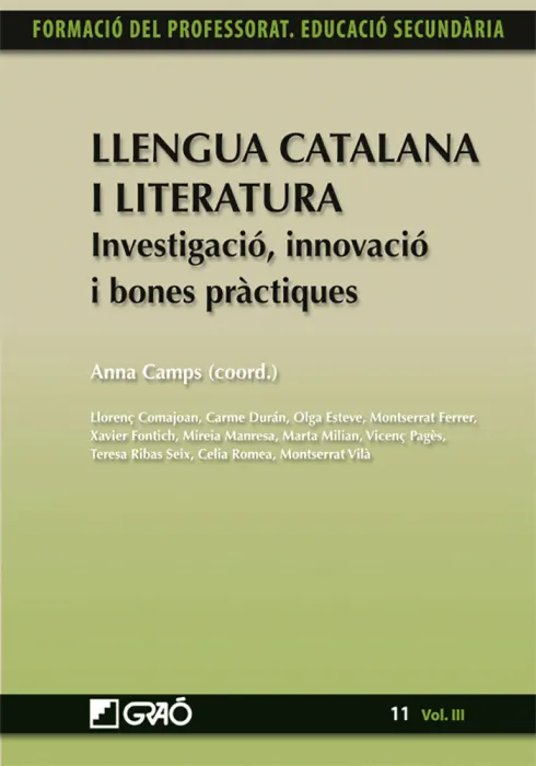Llengua Catalana I Literatura. Investigació, Innovació I Bones Pràctiques