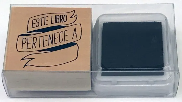 Sello Ex-Libris. Fondo Blanco