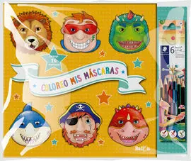 Coloreo Mis Máscaras - Naranja + Lápices