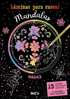 Láminas para Rascar Mandalas - Hadas