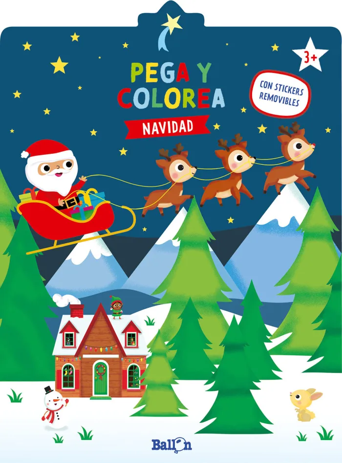 Navidad - Pega y Colorea