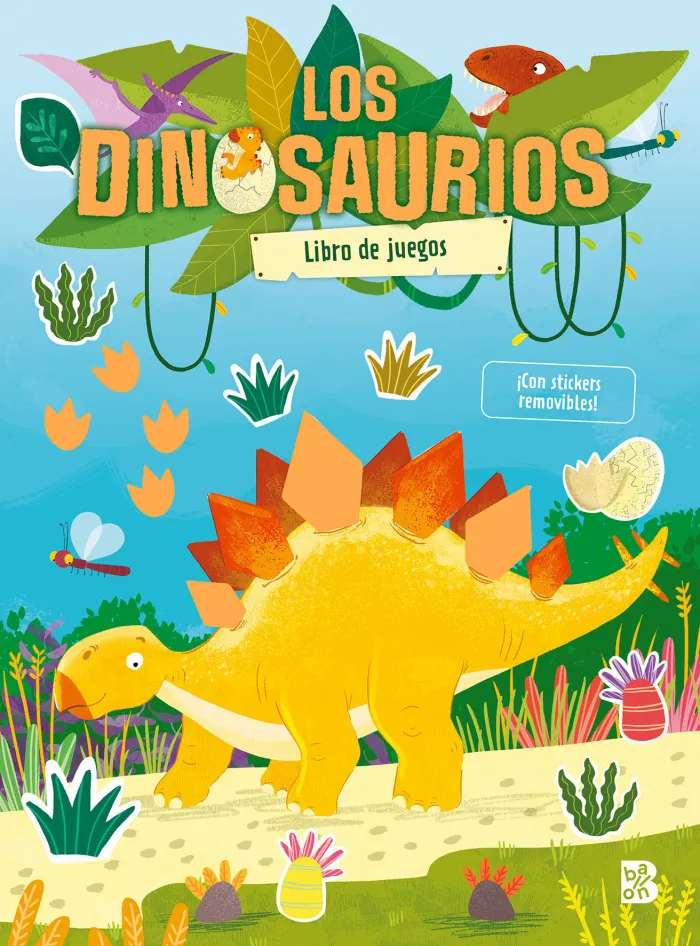 Los Dinosaurios-Libro de Juegos con Stickers