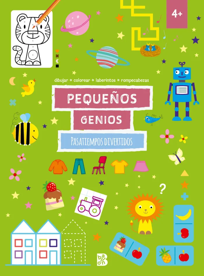 Pequeños Genios -Pasatiempos Divertidos +4