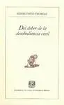 Del Deber de la Desobediencia Civil