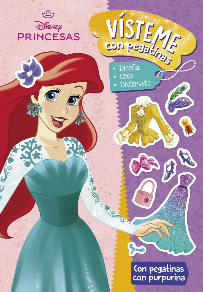 Princesas. Vísteme con Pegatinas 4
