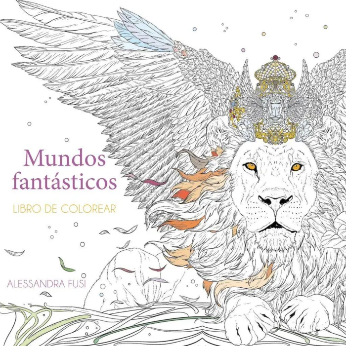 Mundos Fantásticos: Libro de Colorear