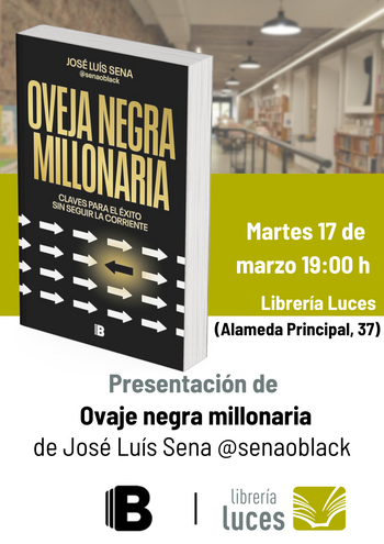 Presentación de «Oveja negra millonaria», de José Luís Sena (@senaoblack).